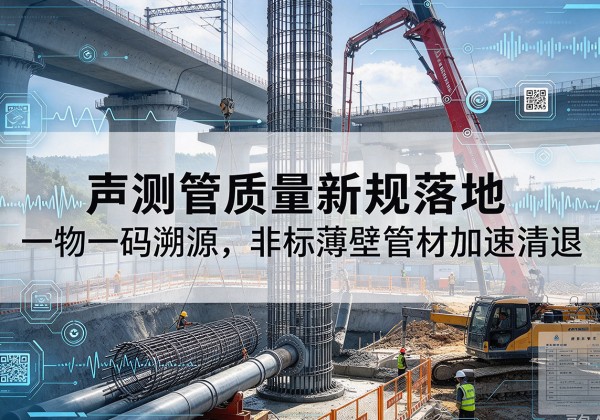 陇川声测管质量新规落地，一物一码溯源，非标薄壁管材加速清退