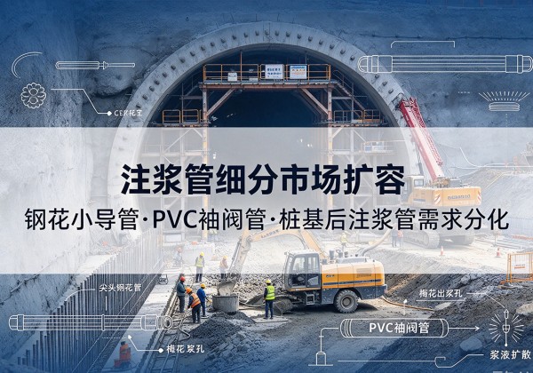 陇川注浆管细分市场扩容，隧道钢花小导管、PVC 袖阀管、桩基后注浆管需求分化